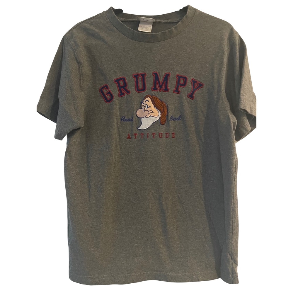Vintage 90's Y2K Disney‎ Grumpy Real Bad Attitude Disneyland Resort Mens M